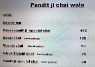 Pandit Ji Thali Wala menu 1