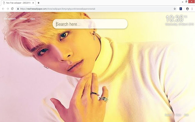 Kim Jonghyun Shinee wallpapers new tab