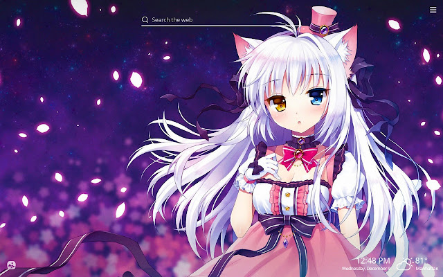 Anime Cat Girl Hd Wallpapers New Tab Theme