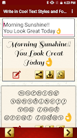 Write Cool Text Fonts Styles Screenshot