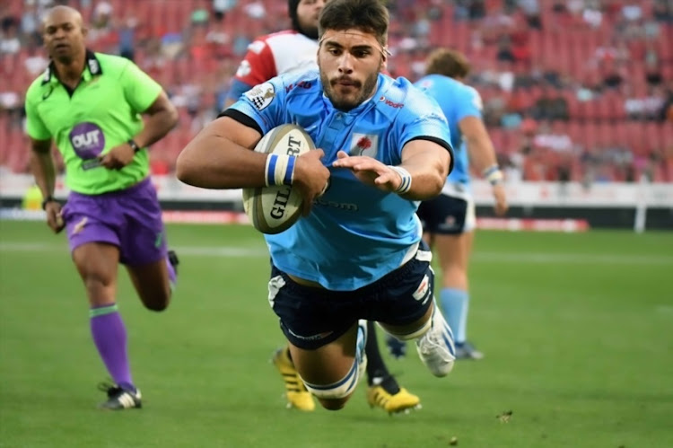 Ruben van Heerden of the Blue Bulls during the Currie Cup match between Xerox Golden Lions and Vodacom Blue Bulls at Emirates Airline Park on September 16, 2017 in Johannesburg.