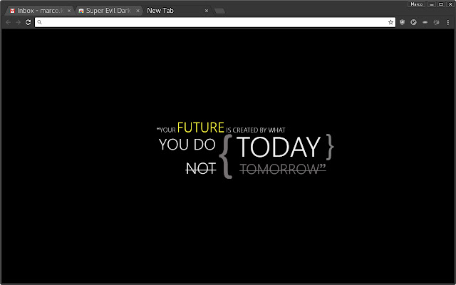 Super Evil Dark Theme chrome extension
