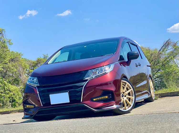 オデッセイの車高詐欺スポット・茶畑コラボ・無加工だけど良い感じ・若い親父たち・ドライブデートの日に関するカスタム事例の投稿画像5枚目
