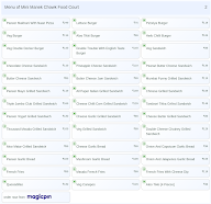 Mini Manek Chowk Food Court menu 2