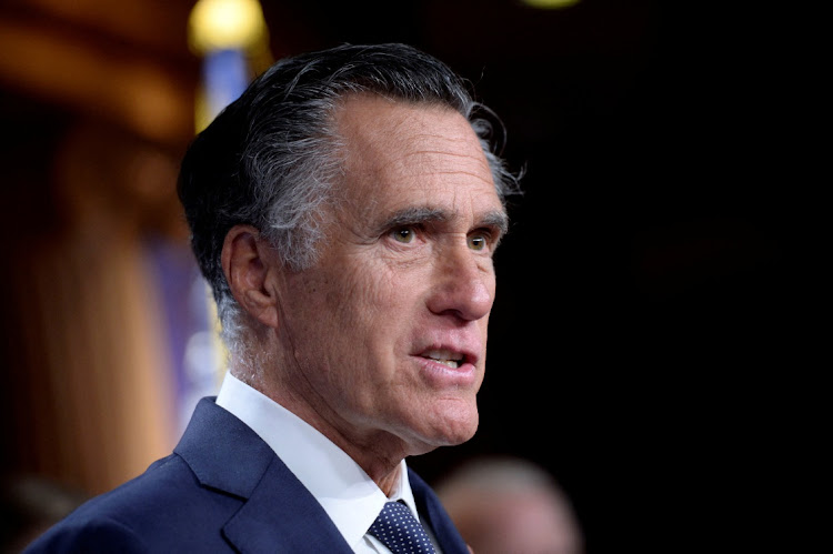 US senator Mitt Romney in Washington, the US, March 7 2023. Picture: BONNIE CASH/REUTERS