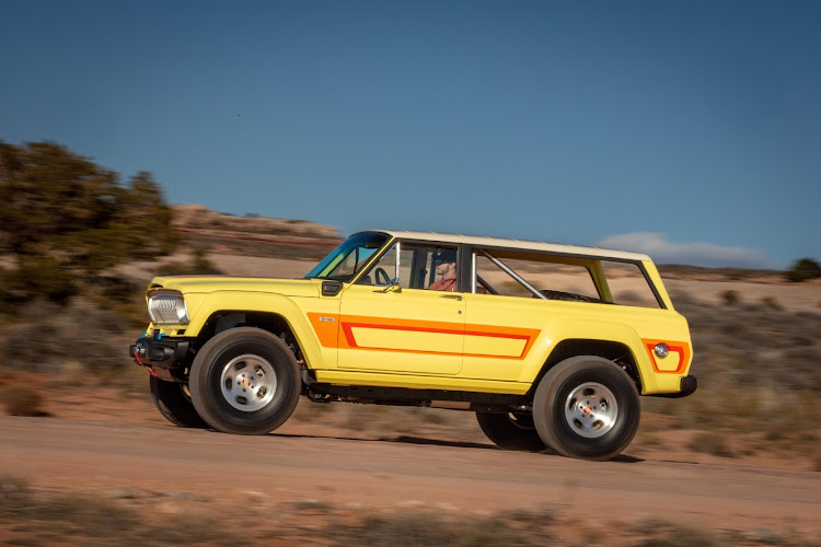 This 1978 Cherokee resto-mod pairs two electric motors with a petrol engine. Picture: SUPPLIED