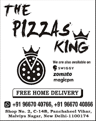 The Pizzas King menu 2