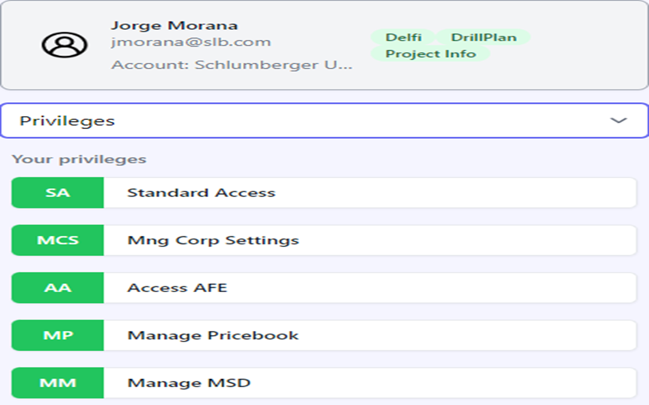 DrillPlan User Info Extension Preview image 3