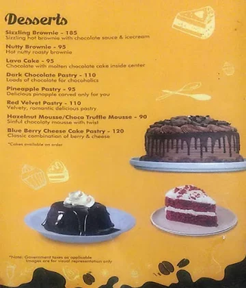 Golden Cafe menu 