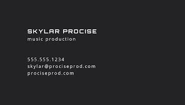 Procise Production Front - Business Card template