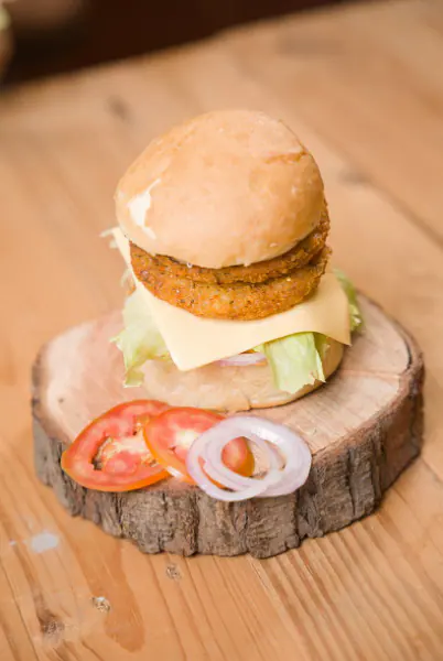 Aloo Tikki Bomb Burger