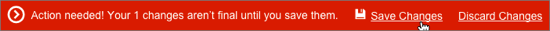 Save Changes link