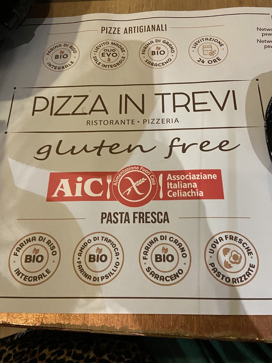 Gluten-Free at Pizza in Trevi