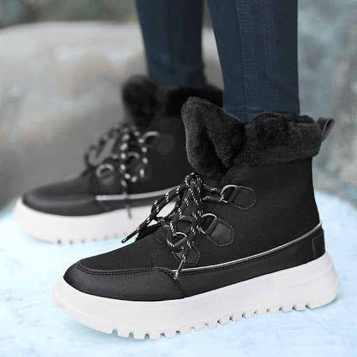 Title 4, Womens Snow Boots with Velvet, Warm and Non Sl...