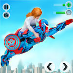 Cover Image of Download Flying Robot Captain Superhero Games City Survival 3.0.0 APK