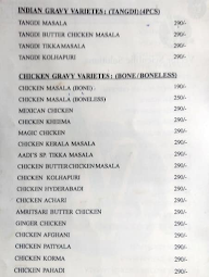 Aadi's Egg N Chick N Curries menu 3