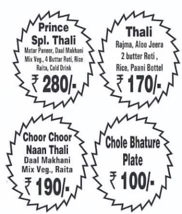 Prince Foods menu 