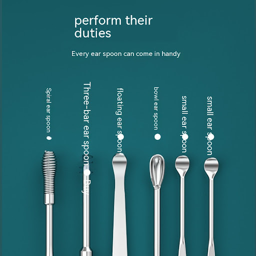 Title 2, Fashion Stainless Steel Ear Pick 6-piece Set pr...
