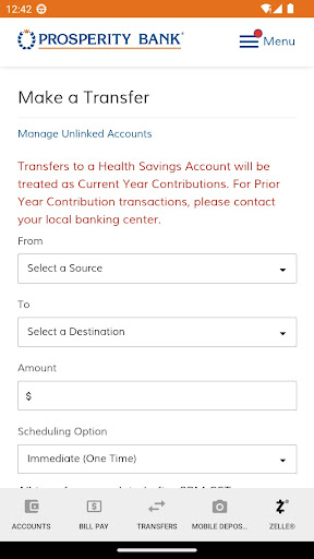 Screenshot Prosperity Bank