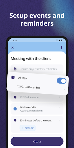 Screenshot Calendar: Daily Agenda Planner