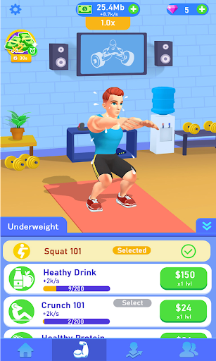 Screenshot Idle Workout Success Life