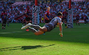 Ruhan Nel scored a try after the hooter to stun the Lions in Johannesburg. 