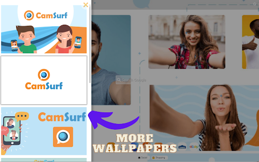 Camsurf For PC Window Version [New Tab BG]