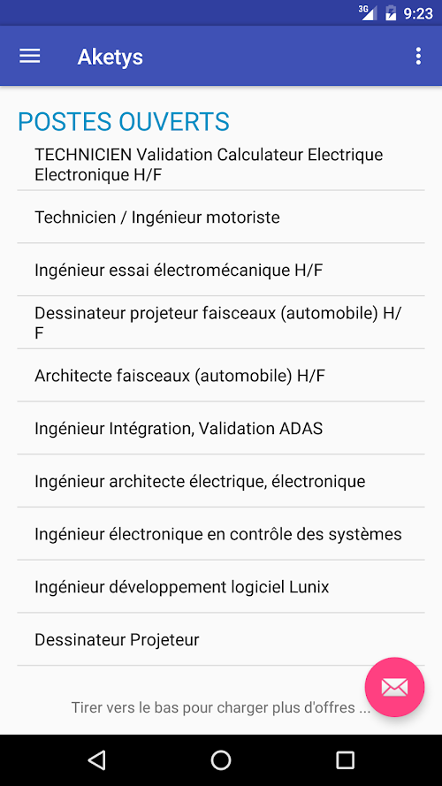 Android application Aketys for Android screenshort
