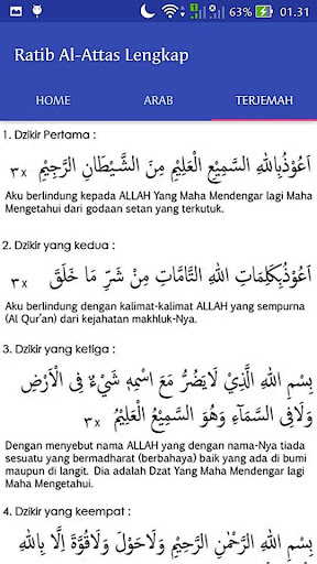 Ratib Al-Attas Lengkap