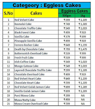 CakeZone menu 2