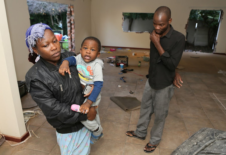 Nadla Ntseka, her husband Hugo and their child Obed cannot speak English, but they’ve spent this week at the mercy of whoever can help them.