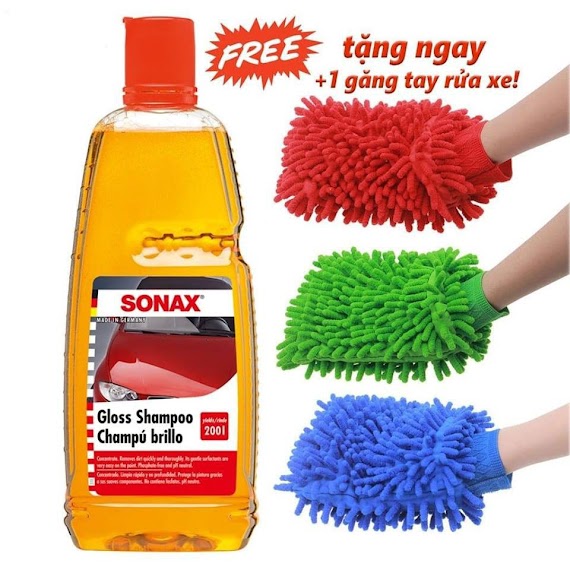 [Kèm Bao Tay Rửa Xe] Nước Rửa Xe Sonax Đậm Đặc 1L