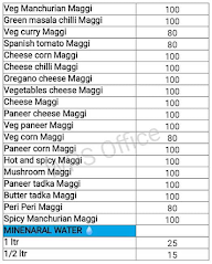 Maggi Baba menu 6