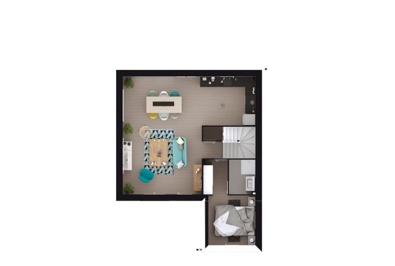  Vente Terrain + Maison - Terrain : 220m² - Maison : 93m² à Barbechat (44450) 