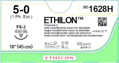Ethilon 5/0 FS-3 45cm 1628H