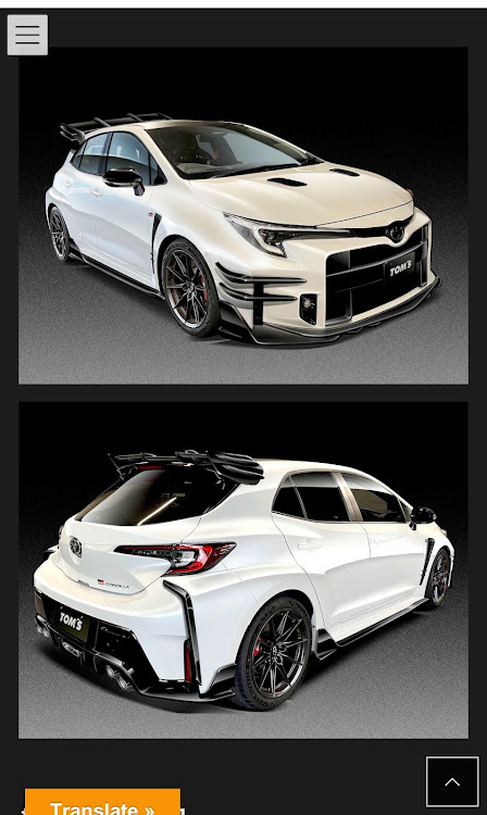 TET$UYA  -DIY.Factory-さんが投稿したトムスGRカローラ　Type TKに関するカスタム事例の投稿画像1枚目