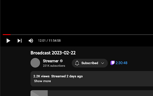 Stream2Youtube