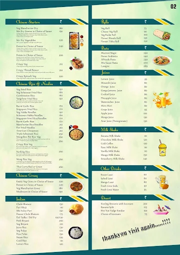 Shreeji Snacks menu 