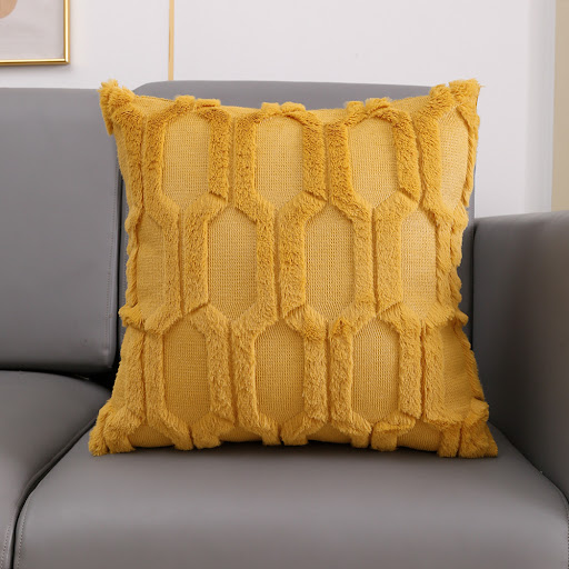 Title 7, Classic Cover Plush Embroidered Lumbar Pillow S...