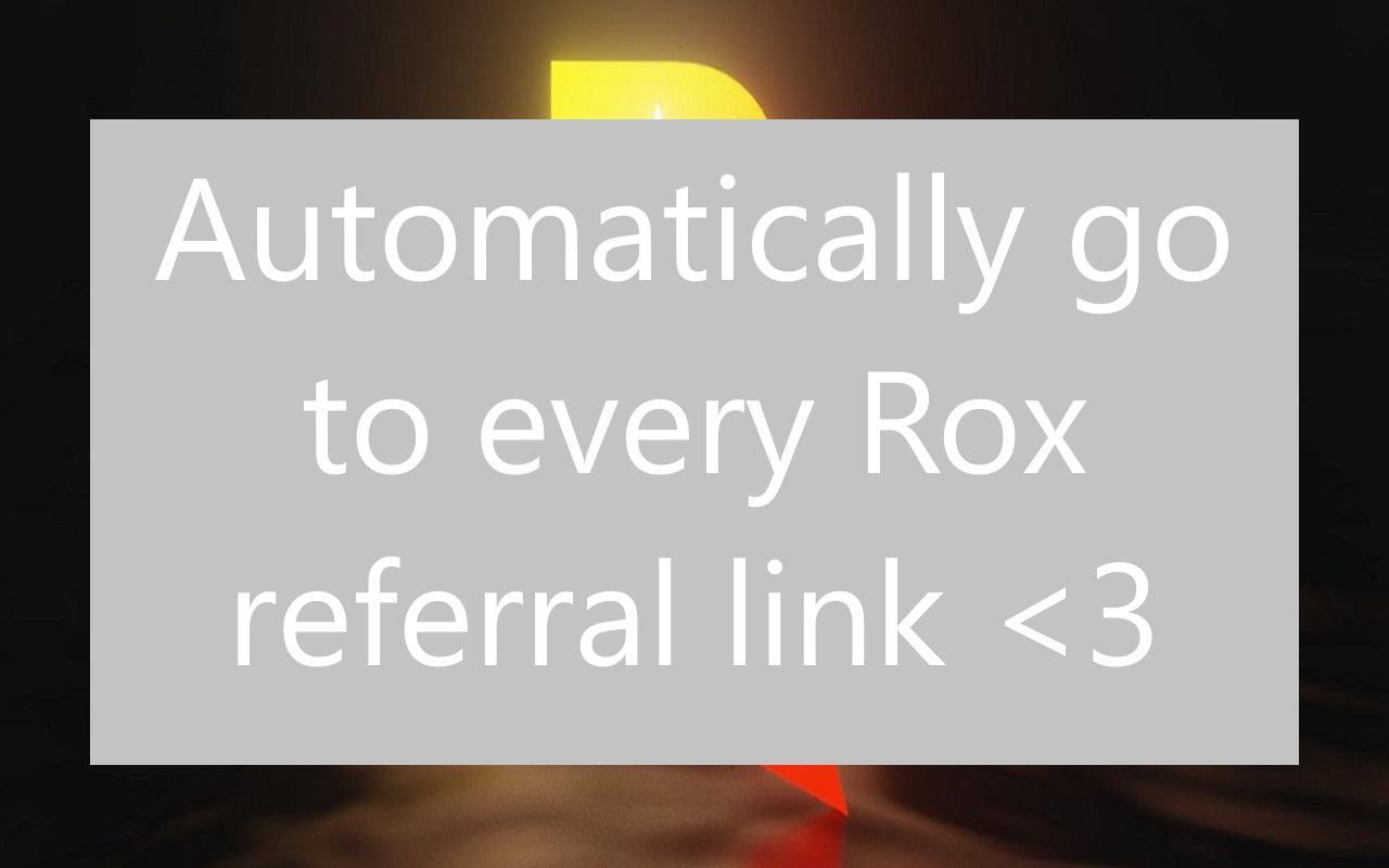 Rox Mandatory Friendship Extension! Preview image 0