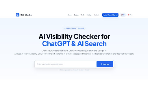 GEO Checker - AI / GEO Görünürlük Denetleyici screenshot 1