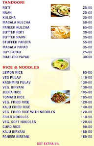 Hotel Surabhi menu 5