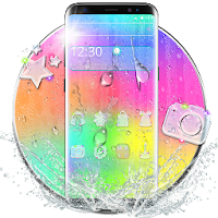 Colourful Rainbow Waterdrop Theme