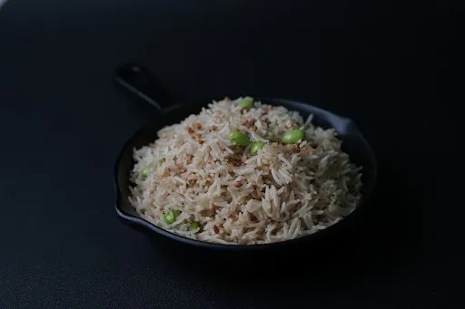 Chicken Truffle, Edamame And Garlic Fried Rice