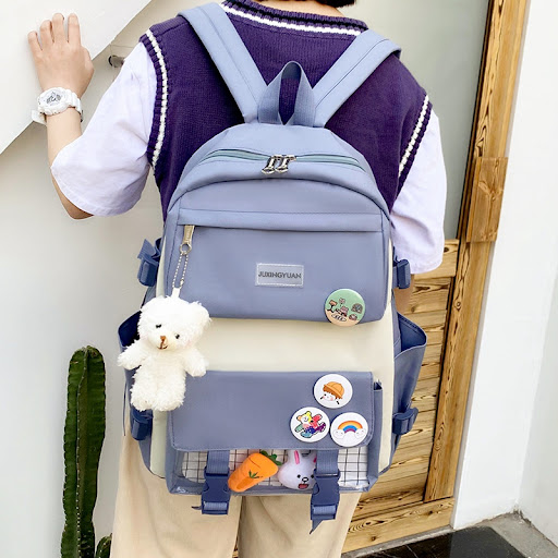 Title 9, Korean Student Backpack Campus Japanese Harajuk...