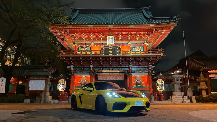 718 ケイマンの夜景と愛車・ポルシェ・投稿の秋・神田明神に関するカスタム事例の投稿画像1枚目
