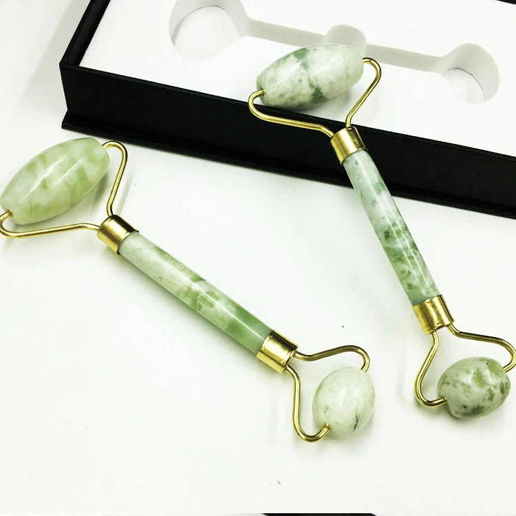 Jade Beauty Device Roller Xiuyu dubbelhoofdige gezichtsmassagestick. Voor een stralende huid, minder rimpels en een verbeterde bloedsomloop. Zorgt voor een frisse uitstraling.
