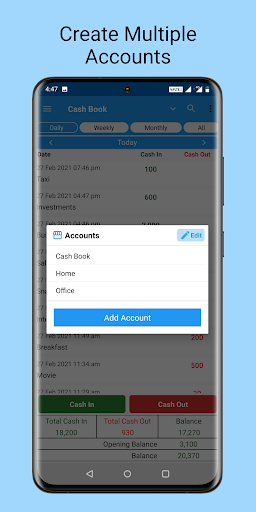 Screenshot Cash Book- daily expenses