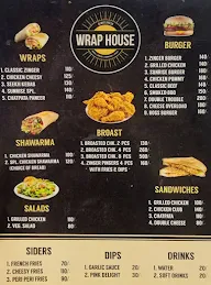 The Wrap House menu 1