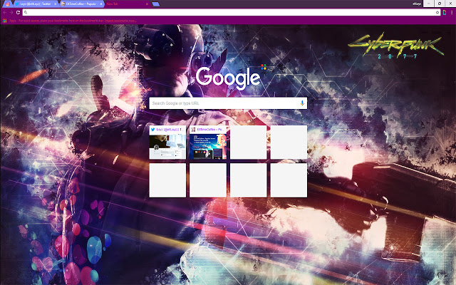 ART Cyberpunk 2077 Theme FOR Chrome 2018-2019 chrome extension